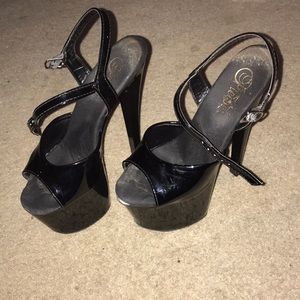 Black Pleaser Heels